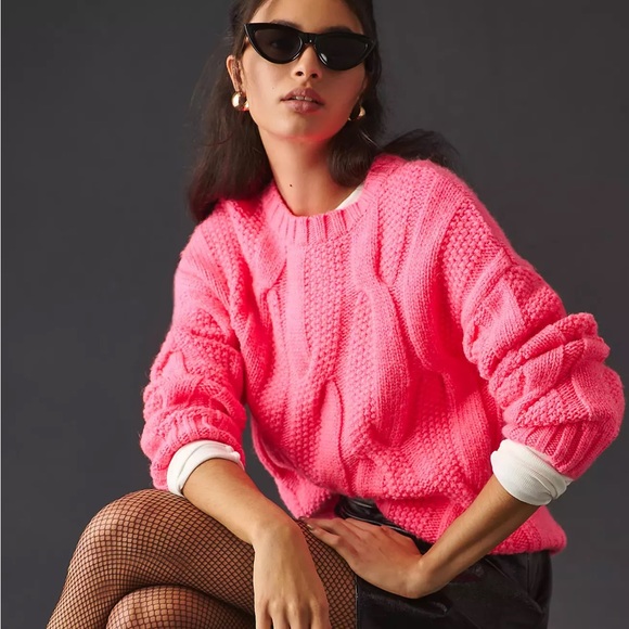 Anthropologie Sweaters - NWT Maeve Oversized Cable-Knit Sweater